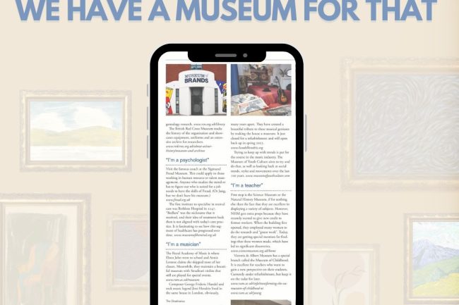 We have a museum for that